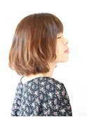 『大人可愛いふんわりエアリーボブ』
