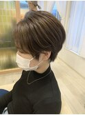 20代30代◎大人可愛い小顔ショート×丸みウルフカット