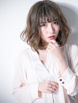 カバーヘア ブリス 北浦和(COVER HAIR bliss)&nbsp;シースルーバングくせ毛風小顔ふわふわボブv北浦和20代30代40代