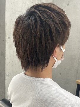 フイ 代々木(Hui) メンズ/アップバング/ツーブロックマッシュ/束感ショート波巻き