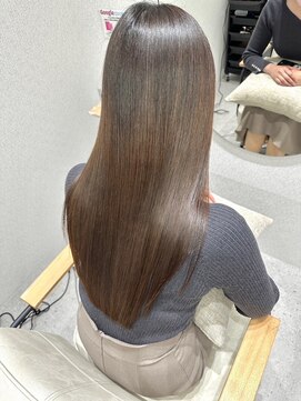 ジーナ 梅田茶屋町(Zina) 髪質改善＊透明感カラーくすみグレージュ＊美髪【Zina 茶屋町】