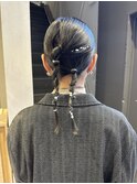 ヘアセットヘアアレンジ二次会パーティー大人美人
