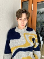 ルービック 難波(Rubik's)&nbsp;センターパートアップバング波巻きスパイラルパーマ