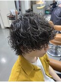 波巻きパーマ