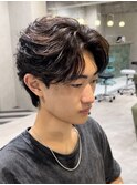 フェザーパーマ フェザーショート 毛流れパーマ 落合陽世