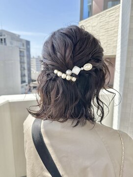 リグ 横浜(Lig.) ハーフアップ/ヘアアレンジ/ヘアセット/10代20代30代/横浜横浜駅
