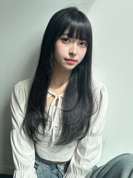 ユーフォリア 青山(Euphoria) ★くびレイヤーロングエモージュイメチェンフルバングカット