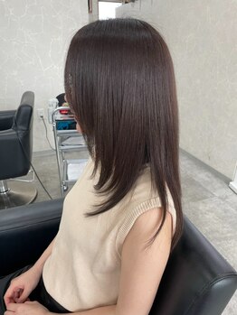 グレネイドスマートサロン(Grenade Smart Salon)の写真/【姫路駅徒歩1分】人気の顔周りレイヤーで小顔みせも叶います＊自宅でも再現しやすいスタイルに◎