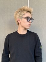 シオ ヘアー デザイン(Sio. hair design)&nbsp;スパイキーショート ハイトーン ブリーチ2回