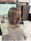 バレイヤージュ ラベンダーベージュ