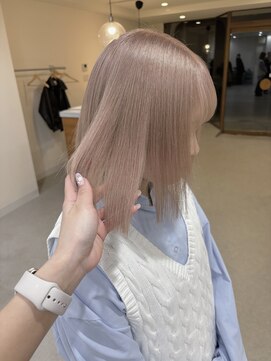 ホワイトミルクティー/ブリーチ/ハイトーン/ホワイト/ベージュ