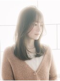 透明感ナチュラルアッシュブラウンミディアム10代20代30代40代