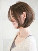 丸みボブ/レイヤーボブ/大人ショート/美シルエット
