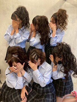 ヘアアレンジメント ボガスティーズ 溝の口店(Hair arrangement Vogusty's) 盛り髪/体育祭/イベント/ヘアセット