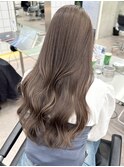 渋谷ミルクティーベージュハイトーンカラーヘーゼルベージュ30代