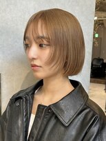 ディッセンバー 渋谷(December)&nbsp;【December】小顔カット/レイヤーカット/オリーブベージュ