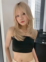 ユーフォリア 新宿店(Euphoria)&nbsp;韓国レイヤーレイヤー× ハイトーンホワイトブロンド