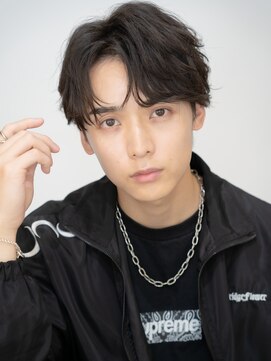 エイト メン 渋谷店(EIGHT MEN) メンズ/センターパート/ニュアンスパーマ/渋谷駅