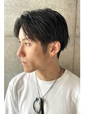 センターパート ソフトツイスト フェザーマッシュ 韓国ヘア