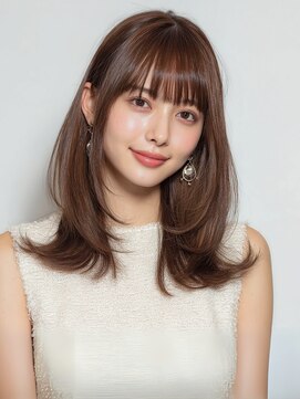 インク サカエ(inq sakae) シースルー/レイヤーカット/デザインカラー/顔まわりカット