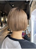 コロンとした可愛い大人ボブ