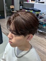 フィフス(fifth) 原宿毛流れセンターパートニュアンスパーマビジネスヘアヘア茶髪