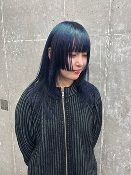 オーン(OOn) ネイビーブルー×ミントグリーンのエンジェルリングカラー