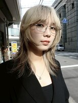 ミース(MIES)&nbsp;ハッシュカット/デザインカラー/ブリーチ/なんば／担当者平井