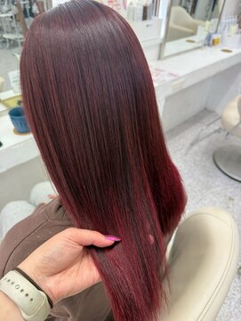 ロマーリ(LOMARLIE) ツヤ髪髪質改善20代30代40代ワインレッドボルドーカラー