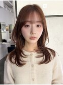 レイヤーカットフェイスレイヤーフロントレイヤー韓国風レイヤー