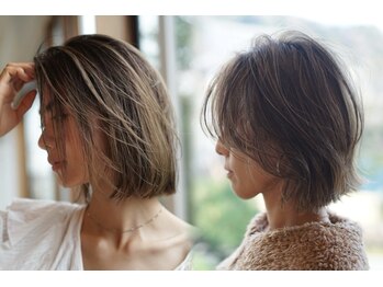 ビュートリアム 鎌倉小町(BEAUTRIUM)の写真/【白髪ぼかし/ブリーチなしダブルカラー】で垢抜け。洗練されたセンスと経験値で[今までにない]仕上がりを