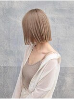 トクテ 高円寺(tokute) くびレイヤーエモージュ前髪モテベージュレイヤーミディ/高円寺
