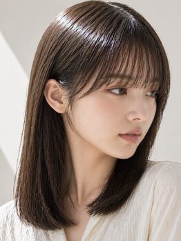 ルーウィン(LE WIN)の写真/ミリ単位までこだわったカット技術で小顔見せも◎あなただけの似合わせスタイルを手に入れて♪