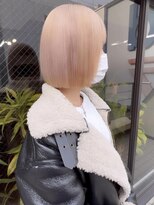 クペウイビ 心斎橋(cope'u yive)&nbsp;ミルクティーベージュ×ボブ