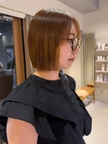 マイン(mine)&nbsp;切りっぱなしボブ　ボブカット　顎ラインボブ　小顔ボブ