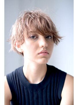 ミラバイグリーン(Mira by green) coral beige× edge short 02