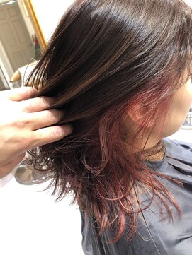 ロンドアベニール 北千住(Lond avenir) namie  ピンクインナーカラー