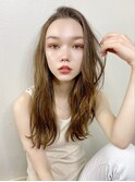 【Le'a渋谷Jo】外国人風_ロング_ココアベージュ_ことりベージュ