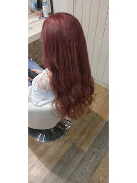 ミエル ヘア 新宿(miel hair) 青み系ピンクカラー☆【新宿】