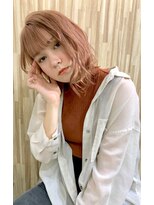 ブゾン(buZon)&nbsp;【buZonブゾン】ゆるウェーブ×コーラルピンク