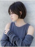 前髪長め大人ショートボブ20代30代40代【AIN.表参道】川原大地