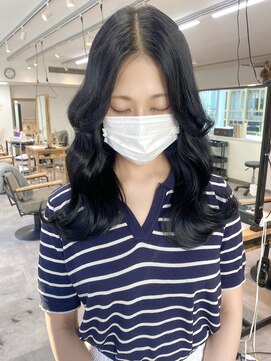 ミョンシル 韓国風暗髪カラー/顔周りレイヤー