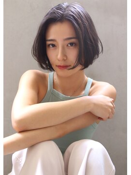 ブラン 天王寺(Blanc) 【Blanc】前髪なしショート＿Aラインボブ＿ボブショート