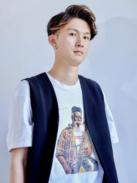 エムスラッシュ みなとみらい馬車道店(M SLASH) ツーブロック/アップバング/インナーカラー/馬車道