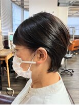 グリー ヘアープロデュース(Gree hair produce) 【Gree金子】耳掛けショート/コンパクトショート/艶感ブラウン