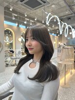 シーシンジュク 新宿南口(Sea shinjuku)&nbsp;韓国風前髪×ショコラアッシュ【ふんわりカール/新宿/髪質改善】