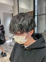 波巻きスパイラルパーマ/ツイストスパイラルパーマ/メンズウルフ