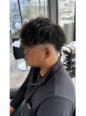 スキンフェード×ツイストスパイラル×メッシュ