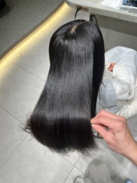 ロンドメリア 天神大名店(Lond Melia) ★くびレイヤーエモージュインナーグレージュ前髪ピンクベージュ