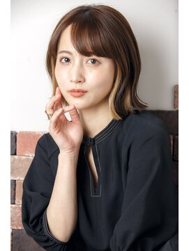 リノナ(Linona) ★くびレイヤーニュアンスカラー小顔似合わせカットグレージュ